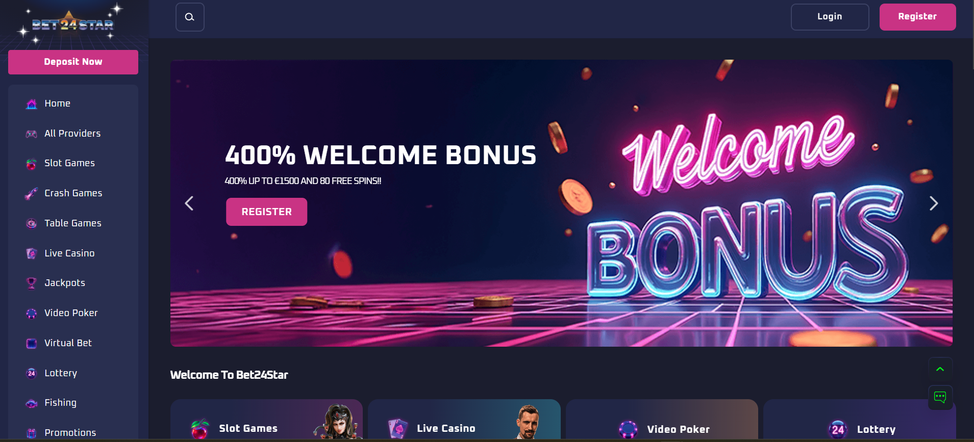 Bet24Star Casino Romania.