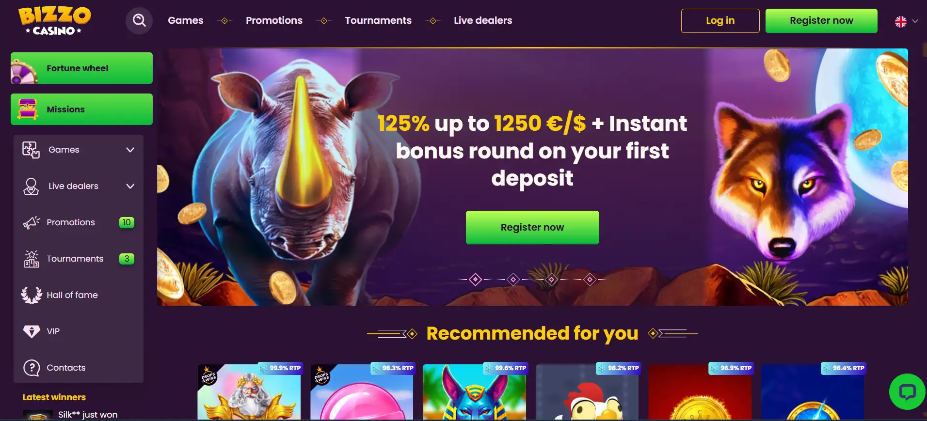 Bizzo Casino Romania.